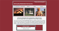 Desktop Screenshot of hillcountrywastewater.com